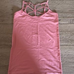 Dusty rose curvy crossing the line cami glitzy girl boutique 2/3x
